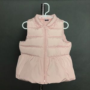 Adorable light pink puffer vest by Baby Gap